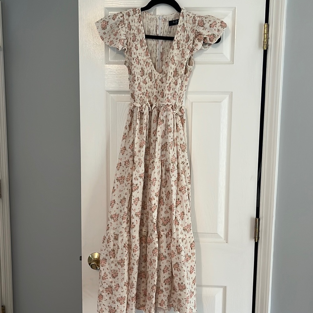 OPT summer floral dress midi